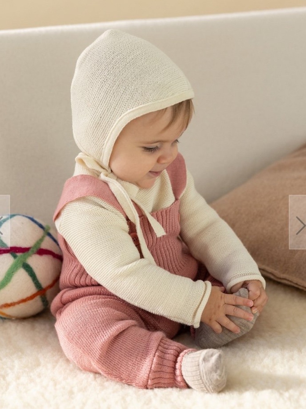 Disana *Yellow* Knitted Bonnet